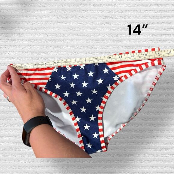 Heat Swimwear Patriotic Triangle Top And Classic Bottoms Bikini - Picture 3 of 5